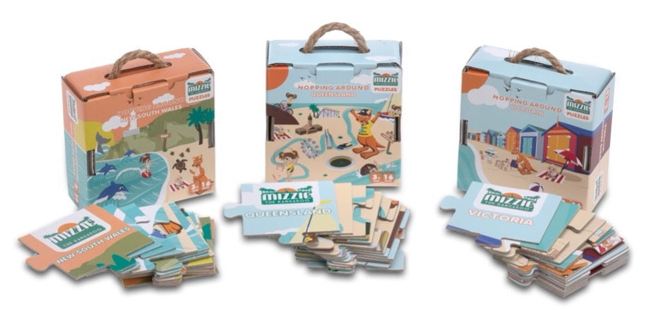 Mizzie the Kangaroo brings Iconic Australian destinations to the world stage with NEW Collectible Puzzles!