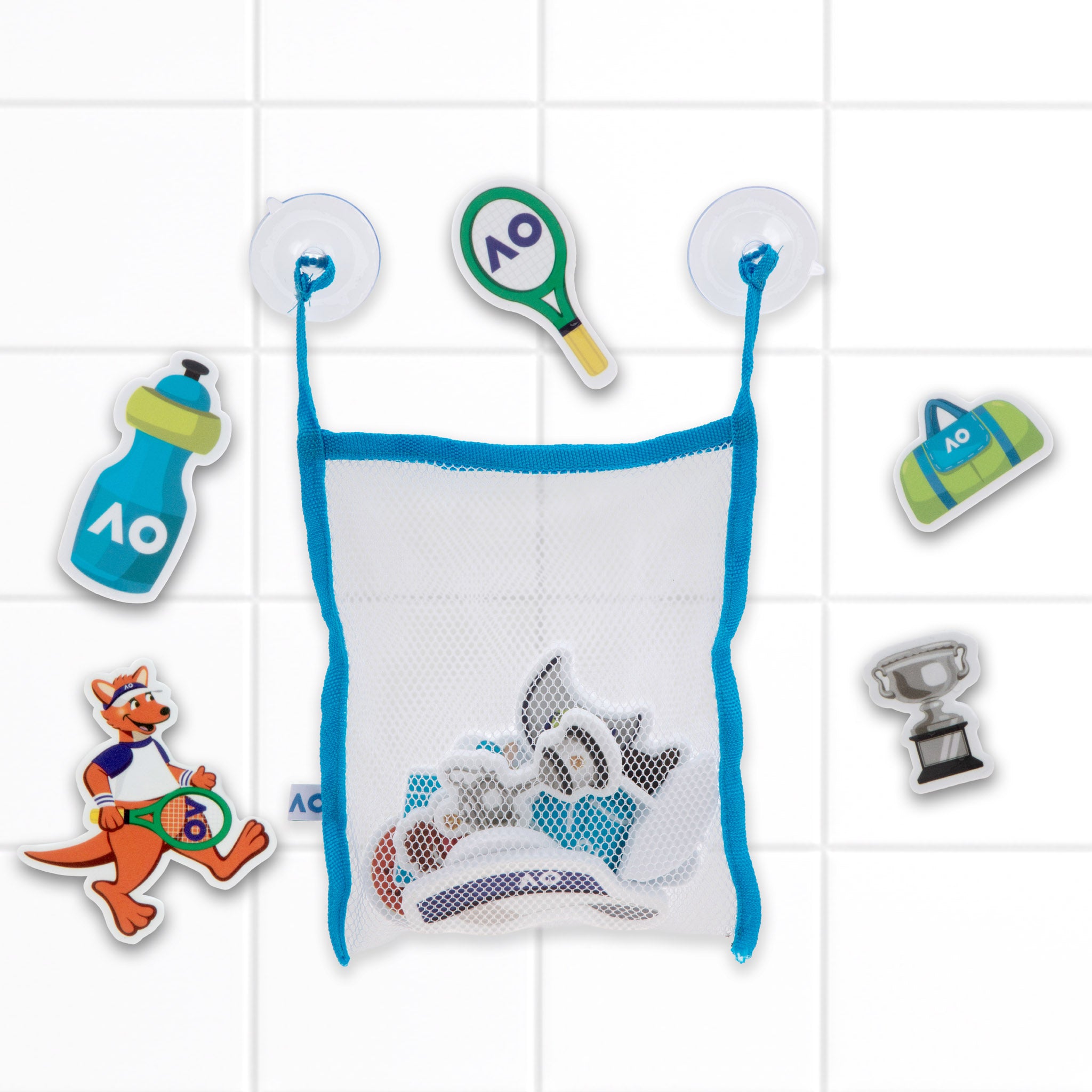 Mizzie x AO Bath Foam Stickies at the Australian Open Bath Toy