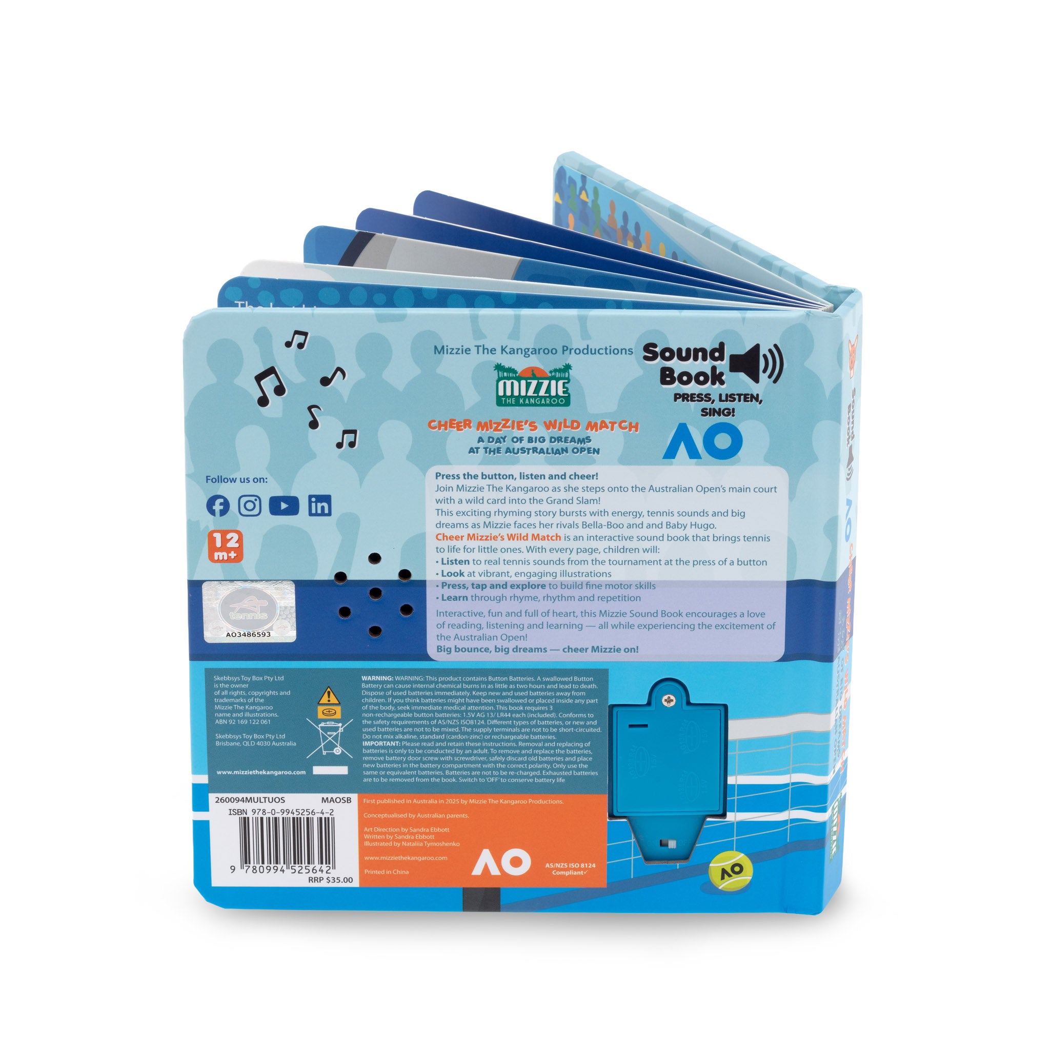 Mizzie Sound Book at the Australian Open