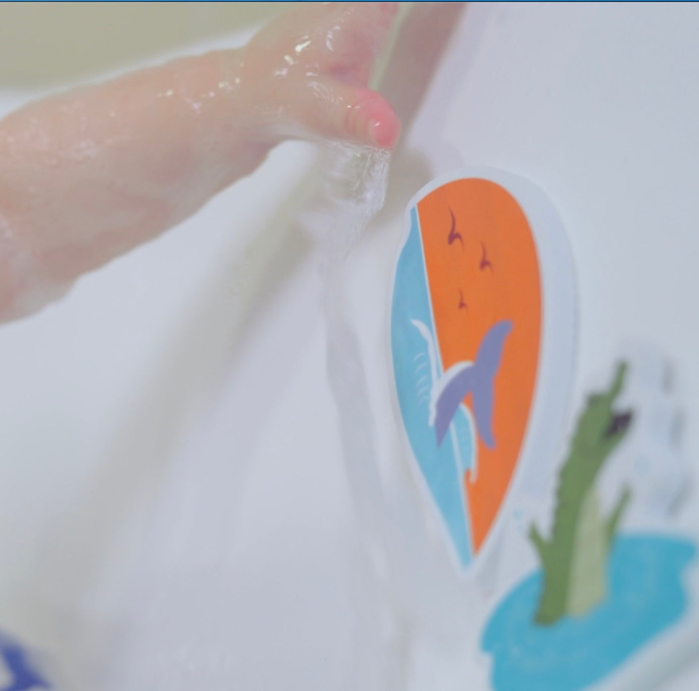 NEW BATH TOY - Splash With Mizzie Baby Bath Foam Stickies