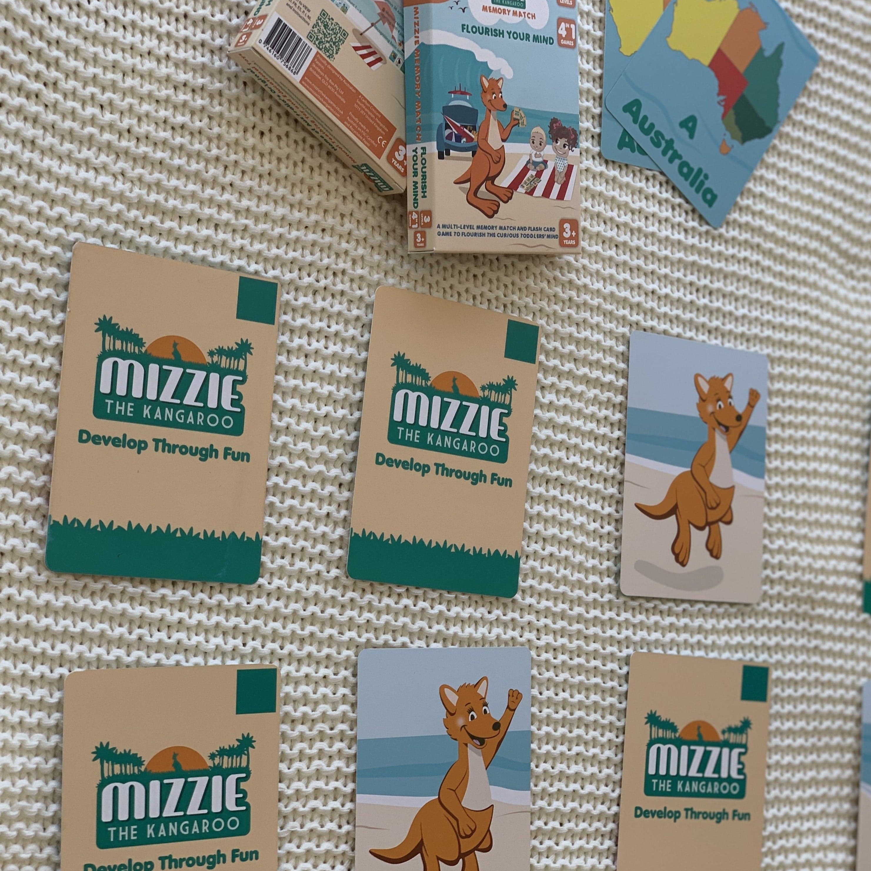Wholesale Mizzie Memory Match 4-In-1 Flash Card Game Set